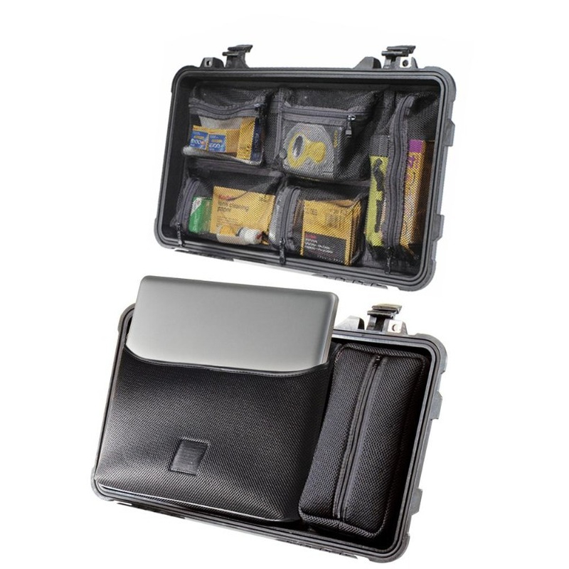 Laptop Accessories Kit Bag - 1560 Hard Case Accessories Lid Mesh