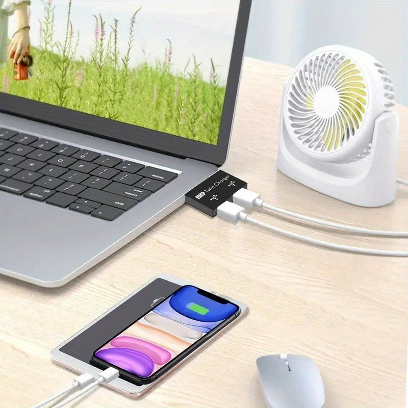 USB2.0 Splitter 1 Male To 2 Po - Laptop Accessories Hub 评论和价格