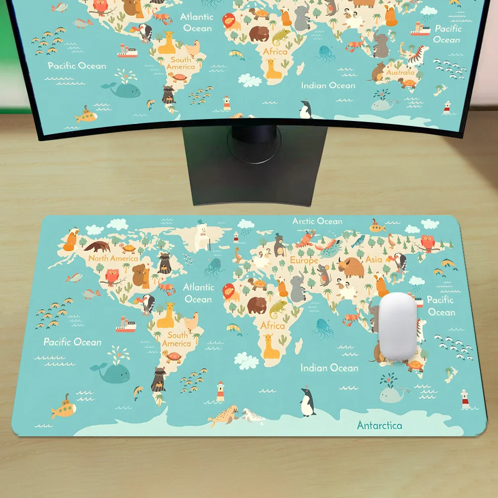 World Map Gaming Mouse Pad Ani - Laptop Accessories World 评论和价格