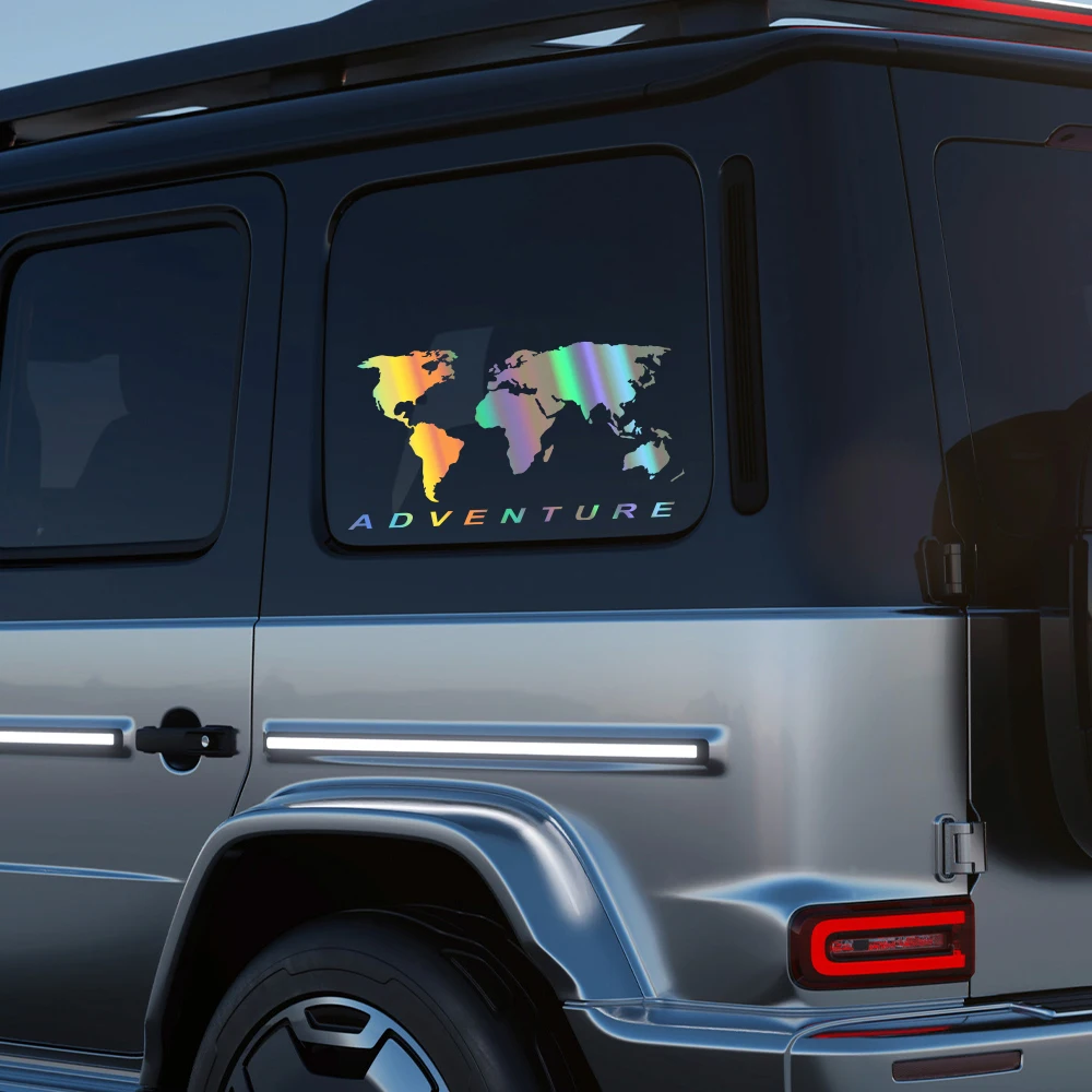 World Map Adventure Car Sticke - Laptop Accessories World 评论和价格