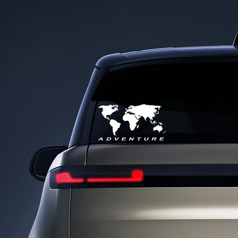 World Map Adventure Car Sticke - Laptop Accessories World 评论和价格