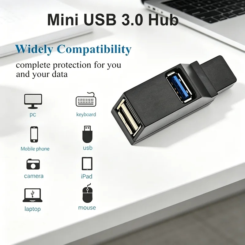 USB 3.0 2.0 Rotatable 3 Ports  - Laptop Accessories Hub 评论和价格