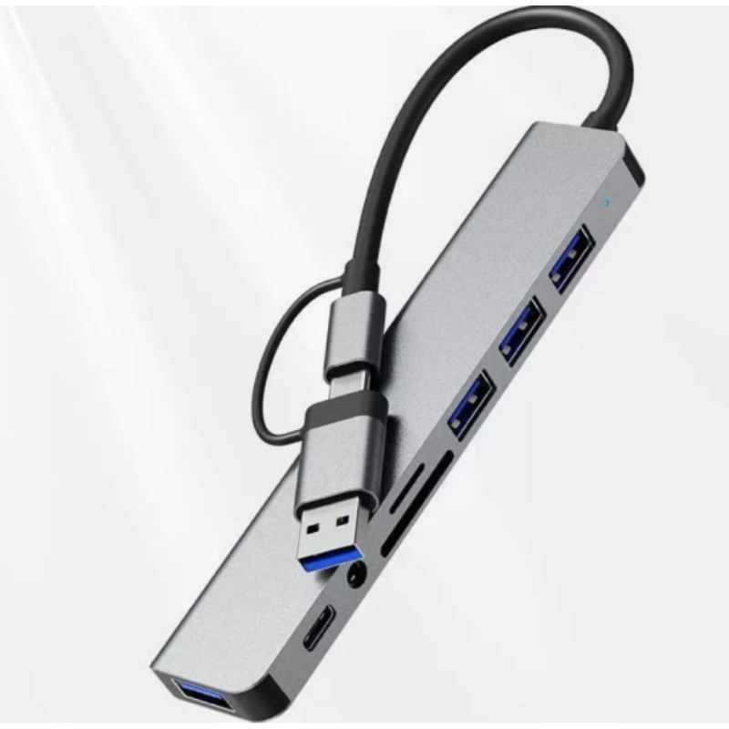 Dual-Head Type-C 8-in-1 Multi- - Laptop Accessories Hub 评论和价格