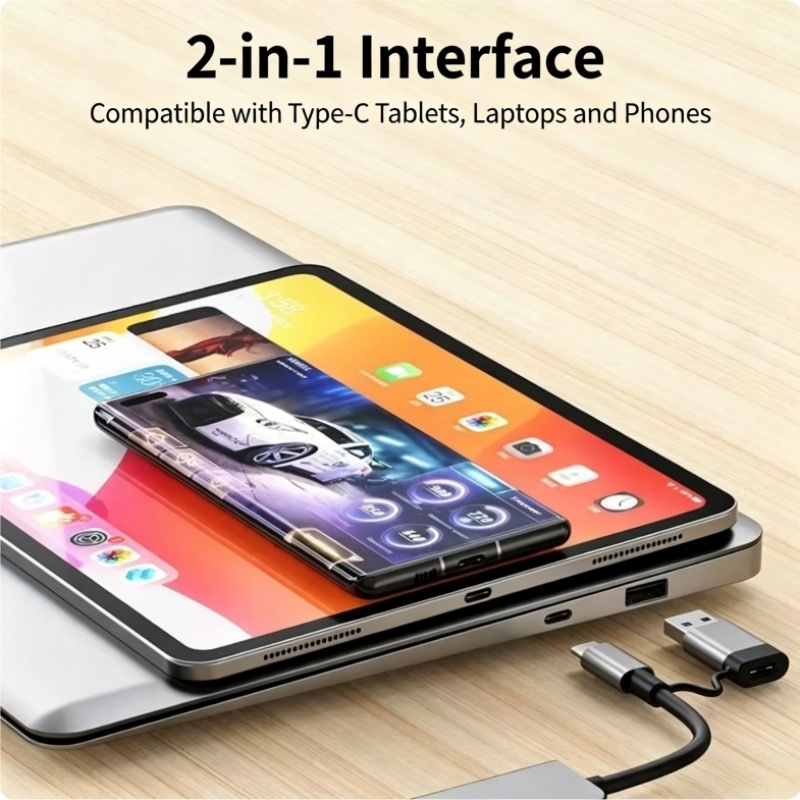 Dual-Head Type-C 8-in-1 Multi- - Laptop Accessories Hub 评论和价格