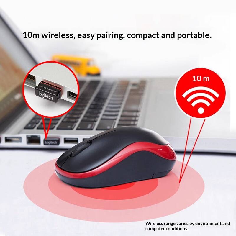 Logitech M185 Wireless Mouse H - Laptop Accessories Officeworks 评论和价格