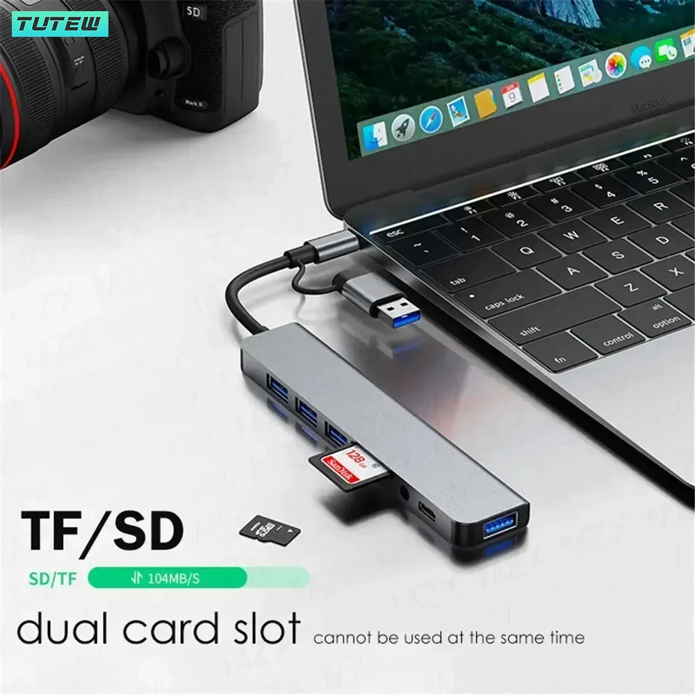 8 in 1 USB C Hub USB Splitter  - Laptop Accessories Hub 评论和价格