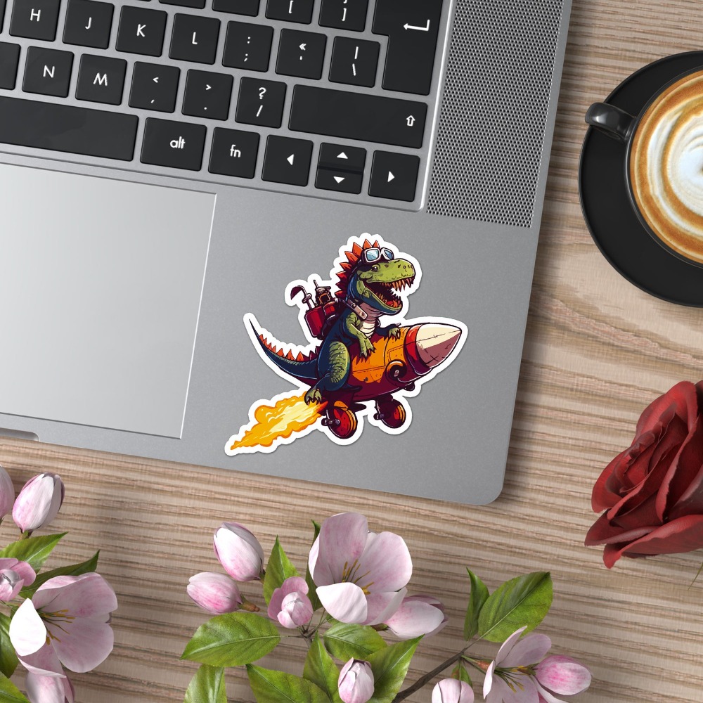 Dinosaur On Rocket Unique Must - Laptop Accessories You Must Have 评论和价格