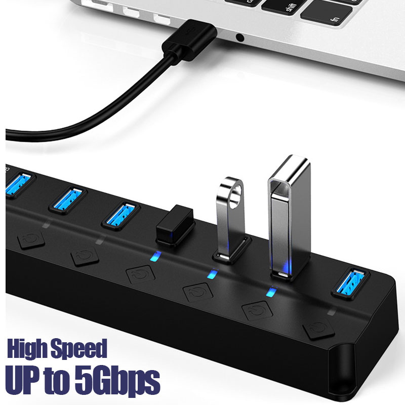7 In 1 USB 3.0 Hub Multi USB S - Laptop Accessories Hub 评论和价格