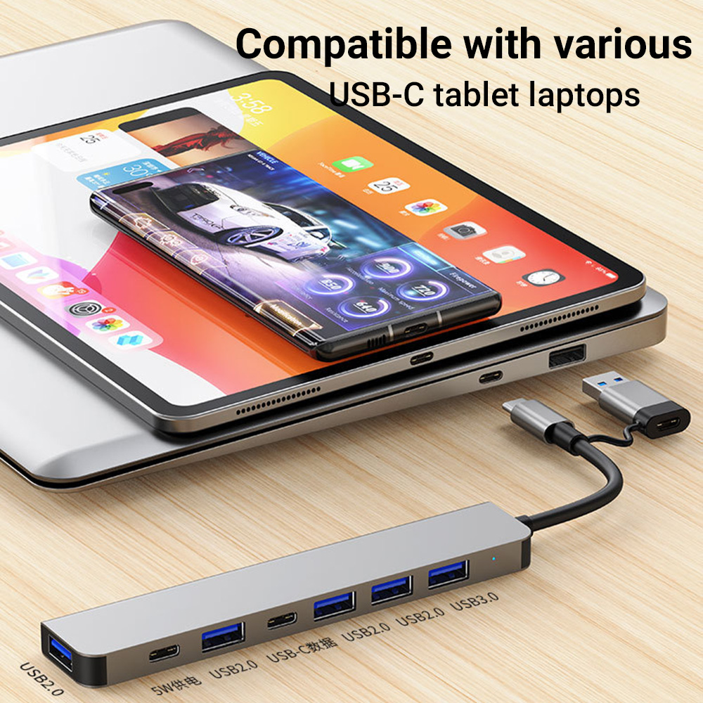 7-in-1 Dual-Head USB-C&USB Doc - Laptop Accessories You Need 评论和价格