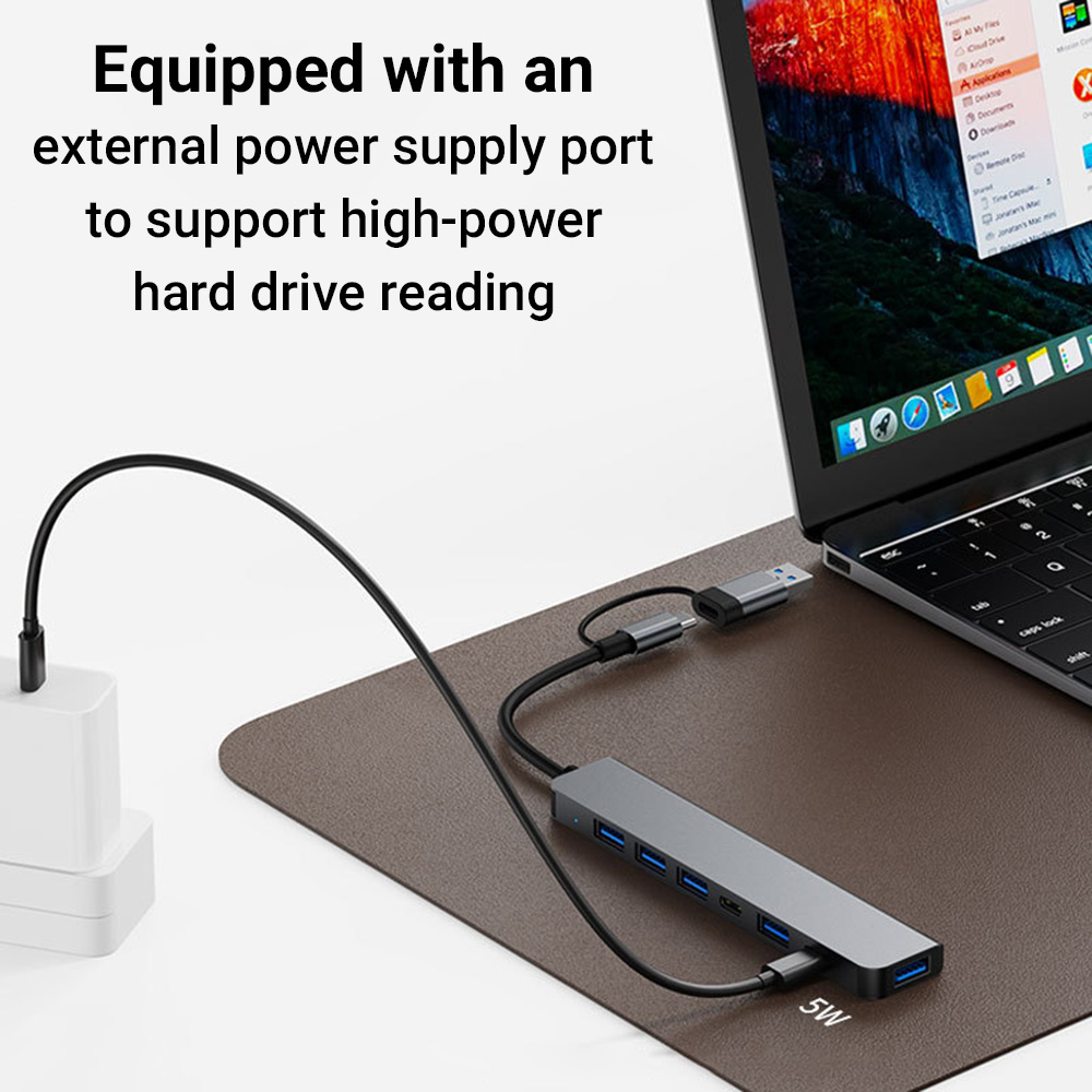 7-in-1 Dual-Head USB-C&USB Doc - Laptop Accessories You Need 评论和价格