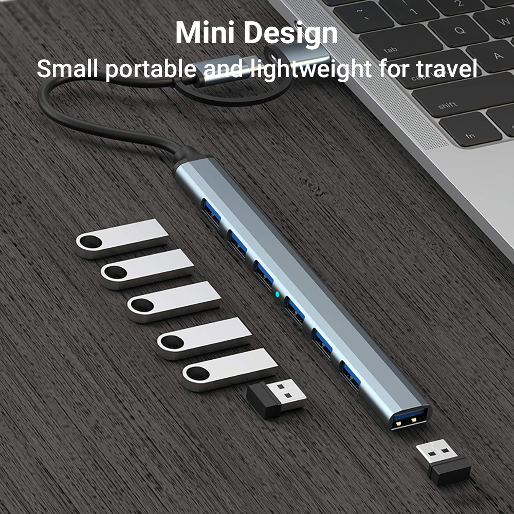 7-in-1 Dual-Head USB-C&USB Doc - Laptop Accessories You Need 评论和价格
