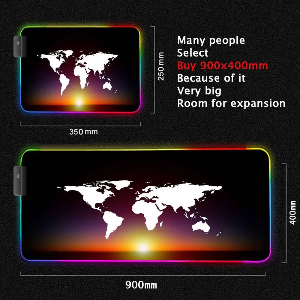 World Map Mouse Pad Gaming Mou - Laptop Accessories World 评论和价格