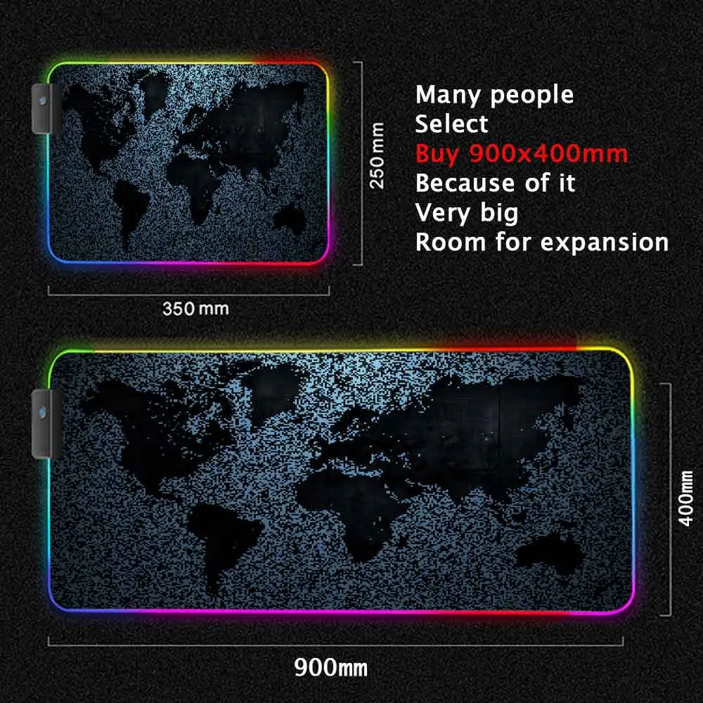 World Map Mouse Pad Gaming Mou - Laptop Accessories World 评论和价格