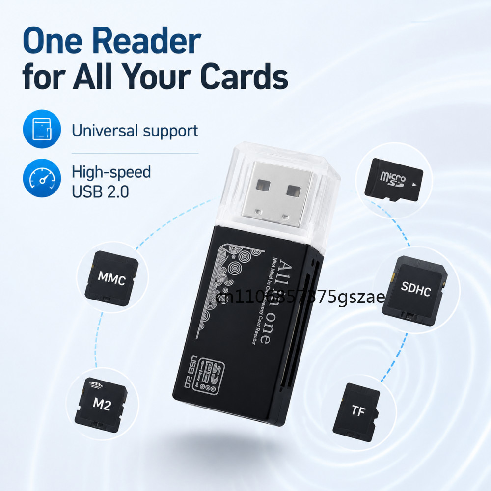 2 in 1 USB2.0 Card Reader Micr - Laptop Accessories World 评论和价格