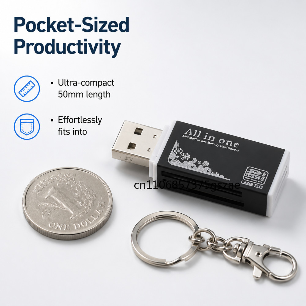 2 in 1 USB2.0 Card Reader Micr - Laptop Accessories World 评论和价格
