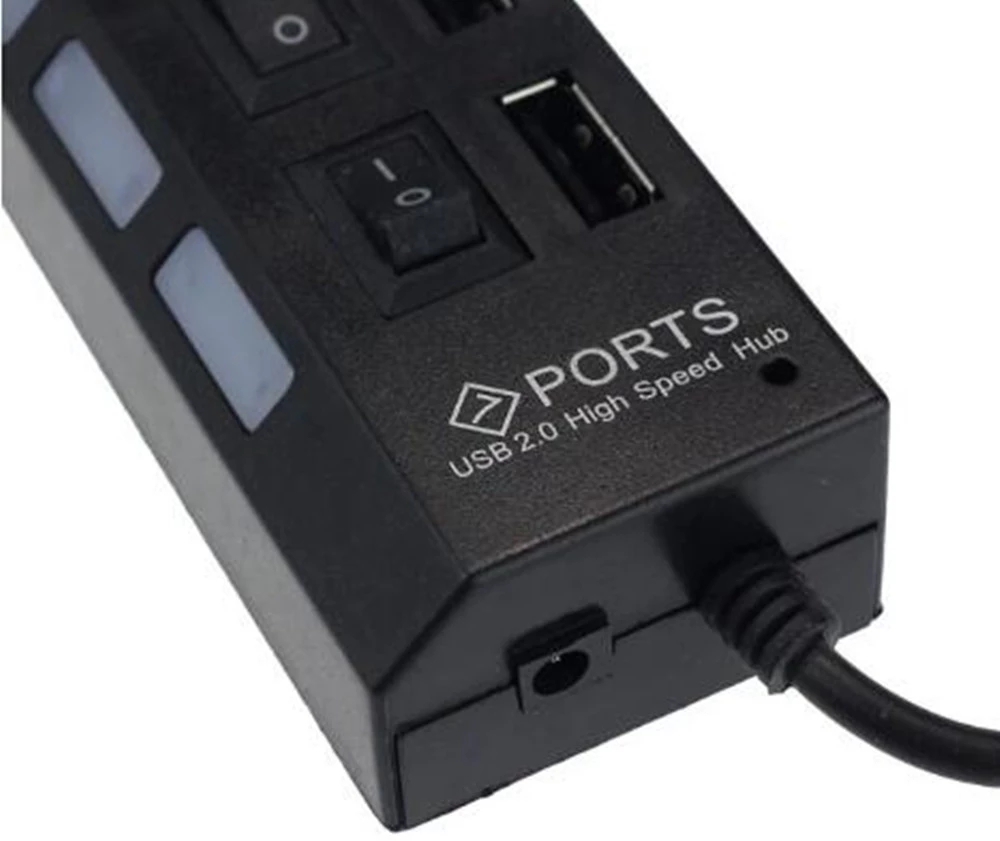 7 Port USB 2.0 Hub Splitter Fo - Laptop Accessories Hub 评论和价格