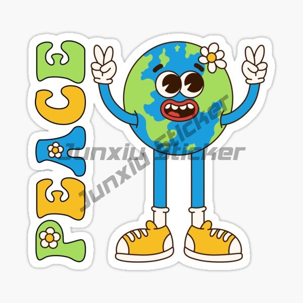AN IDEA WORLD PEACE Sticker Mo - Laptop Accessories World 评论和价格