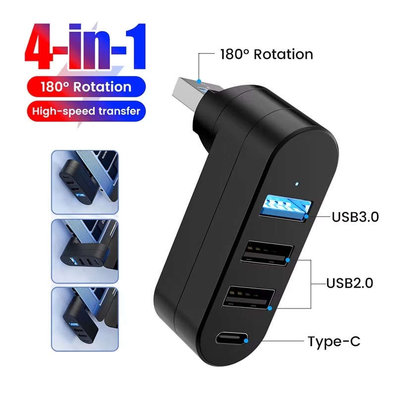 USB Hub 3.0 Mini Splitter Box  - Laptop Accessories Hub 评论和价格