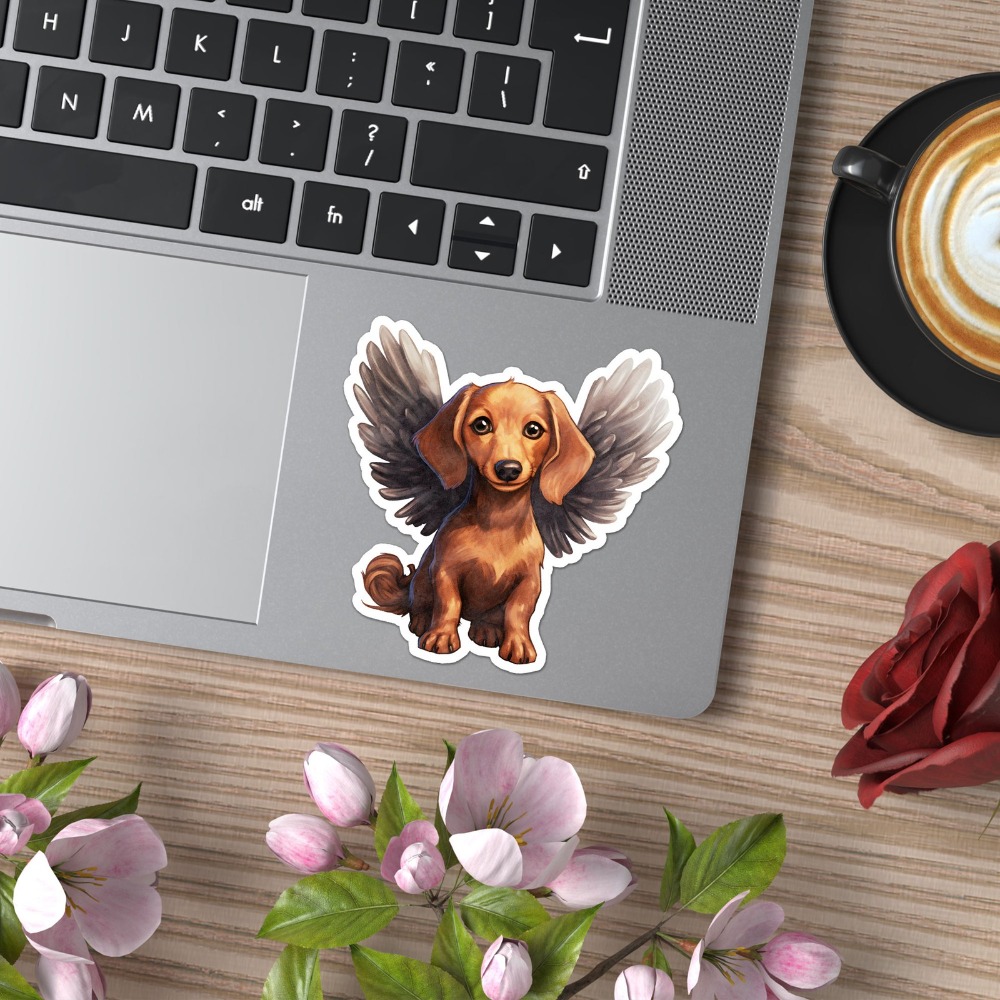 Dachshund Angel Vinyl New Must - Laptop Accessories You Must Have 评论和价格